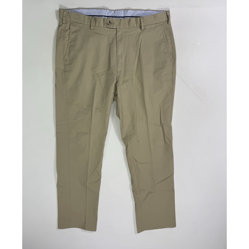 Peter Millar Pima Soft Touch Twill Chino Pants Mens 36x28.5 Beige Khaki MF17B48